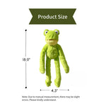 Frog Shaped Soft Squeaky Large Plush Toy for Dogs - GreenFur