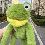 Frog Shaped Soft Squeaky Large Plush Toy for Dogs - GreenFur
