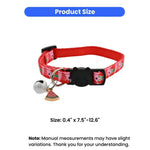 Fruit Pattern Soft Nylon Breakaway Cat Collar with Bell - GreenFur