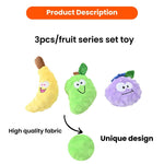 Fruit Topic Dog Plush Toy Bundle Play Gift Set - GreenFur