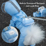 Full Body Waterproof Dog Raincoat with Legs for Small Breeds - GreenFur