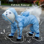 Full Body Waterproof Dog Raincoat with Legs for Small Breeds - GreenFur