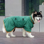 Full - Body Wrap Quick - Dry Pet Bathrobe for Dogs and Cats - GreenFur