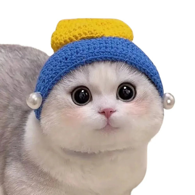 Fun and Playful Pet Cosplay Headpiece for Cats and Small Dogs - GreenFur