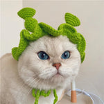 Fun and Playful Pet Shrek Cosplay Headpiece for Cats and Small Dogs - GreenFur