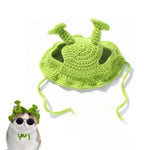Fun and Playful Pet Shrek Cosplay Headpiece for Cats and Small Dogs - GreenFur