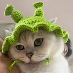 Fun and Playful Pet Shrek Cosplay Headpiece for Cats and Small Dogs - GreenFur