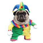 Funny Clown Pet Halloween Outfit Cute Dress Up Costume - GreenFur