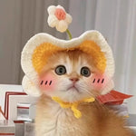 Funny Cosplay Knitted Hat for Pet Cats and Dogs - GreenFur