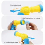 Funny Interactive Colorful Plush Fuzzy Ball Cat Toy Launcher - GreenFur