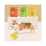 Funny Interactive Plush Interactive Small Toys Dog Snuffle Crinkly Squeaky Toy - GreenFur