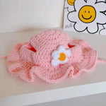 Funny Knitted Pet Cosplay Headgear for Cats and Dogs - GreenFur
