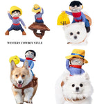 Funny Pet Transformation Costume Halloween Outfit for Cats and Dogs - GreenFur