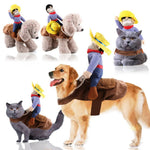 Funny Pet Transformation Costume Halloween Outfit for Cats and Dogs - GreenFur