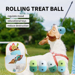 Funny Rolling Dog Toy Treat Dispenser Safe Material Dog Food Puzzle Toys - GreenFur
