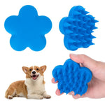 Gentle for Wet or Dry Coat Care Flower - Shaped Silicone Pet Brush - GreenFur
