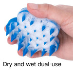 Gentle for Wet or Dry Coat Care Flower - Shaped Silicone Pet Brush - GreenFur