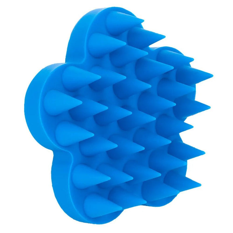 Gentle for Wet or Dry Coat Care Flower - Shaped Silicone Pet Brush - GreenFur