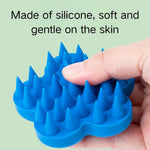 Gentle for Wet or Dry Coat Care Flower - Shaped Silicone Pet Brush - GreenFur