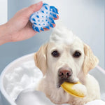 Gentle for Wet or Dry Coat Care Flower - Shaped Silicone Pet Brush - GreenFur