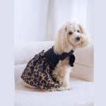 Gothic Bowknot Leopard Print Dress for Pets - GreenFur