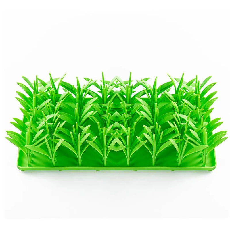 Grass - Like Silicone Slow - feeding Mat With Suction Cups - GreenFur