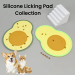 Green Avocado Style Silicone Pet Licking Mat with Suction Cups - GreenFur