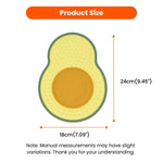 Green Avocado Style Silicone Pet Licking Mat with Suction Cups - GreenFur