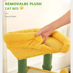 Green Multi - Level Kitty Tower for Small and Medium Cats - GreenFur