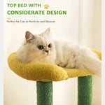 Green Multi - Level Kitty Tower for Small and Medium Cats - GreenFur