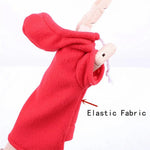 Grey Red Warm Ferret Sweater Cozy Stylish Clothing for Ferrets - GreenFur