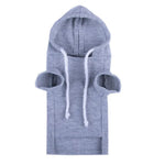 Grey Red Warm Ferret Sweater Cozy Stylish Clothing for Ferrets - GreenFur