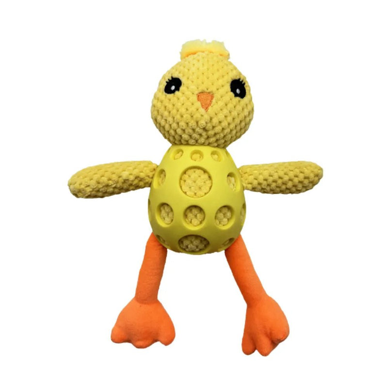 Grid PU Chicken Squeaky Dog Chew Toy - GreenFur