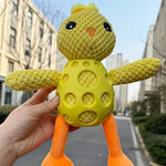 Grid PU Chicken Squeaky Dog Chew Toy - GreenFur