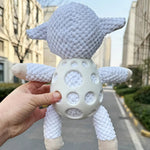 Grid PU Lamb Squeaky Dog Chew Toy - GreenFur