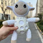Grid PU Lamb Squeaky Dog Chew Toy - GreenFur