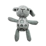 Grid PU Rabbit Squeaky Dog Chew Toy - GreenFur