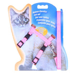 H - Style Kitten Walking Strap Adjustable Nylon Cat Harness and Leash Set - GreenFur