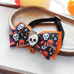 Halloween Adjustable Cozy Polyester Pet Collar Bow with Bell - GreenFur