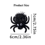Halloween Cat Toy Plush Spider Interactive Pet Play Accessory - GreenFur