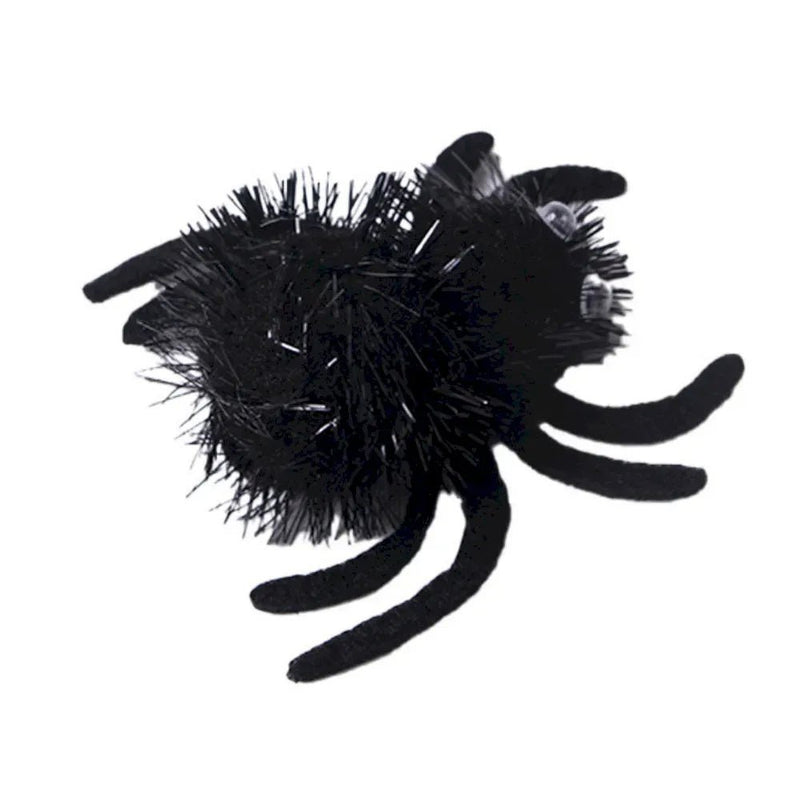 Halloween Cat Toy Plush Spider Interactive Pet Play Accessory - GreenFur