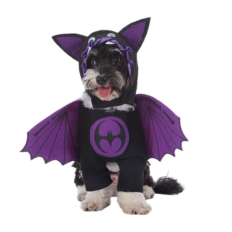Halloween Dog Outfit Devil Cosplay Purple Pet Costume - GreenFur