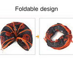 Halloween Foldable Durable Polyester S - Shaped Cat Tunnel - GreenFur