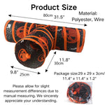 Halloween Foldable Durable Polyester T - Shaped Cat Tunnel - GreenFur