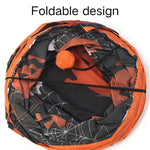 Halloween Foldable Durable Polyester T - Shaped Cat Tunnel - GreenFur