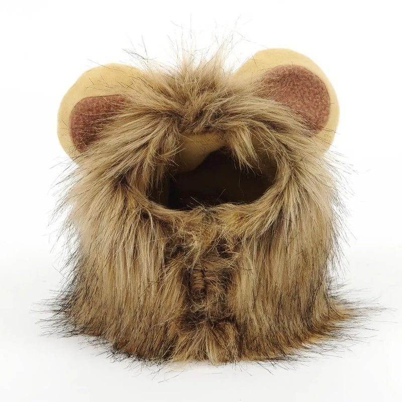 Halloween Lion Costume Adjustable Velcro Hat For Cats And Dogs - GreenFur