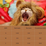 Halloween Lion Costume Adjustable Velcro Hat For Cats And Dogs - GreenFur