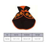 Halloween Party Pumpkin Print Cat Cloak Hat Pet Costume Set - GreenFur