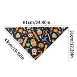 Halloween Pet Bandana Triangle Bib Scarf for Cats and Dogs - GreenFur