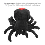 Halloween Plush Spider Cat Toy Chew Bite Interactive Play - GreenFur